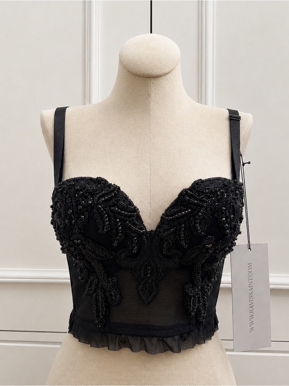 NWT Ravissaint Lumière Mini Black Corset